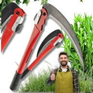 NÓŻ SIERP SKŁADANY KOSA RĘCZNA DO PODCINANIA TRAWY OSTRY OGRODOWY GŁADKI