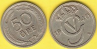 Szwecja 50 Ore 1947 r. JS