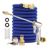 Wąż Ogrodowy Rozciągliwy 45m Pistolet Nawadnianie Złączki