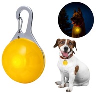 LAMPKA LED NA OBROŻĘ SZELKI ŚWIECĄCY LOKALIZATOR DLA PSA KOTA KOLOR ŻÓŁTY