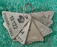 6xMEDALIK PSI - NUMEREK EWIDENCYJNY - POZNAŃ 1982-1989
