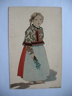 A. GR. OSTROWSKA DZIEWCZYNKA Z OKOLIC RABKI przedwojenna POCZTÓWKA