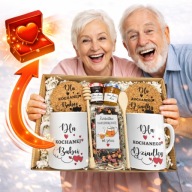 DUŻY ZESTAW DLA DZIADKÓW DZIEŃ BABCI I DZIADKA KUBKI MIÓD PREZENT