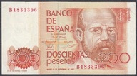 Hiszpania 200 Peseta 1980