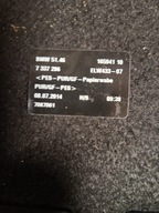 BMW 4 F36 GRAN COUPE 14-17 PÓŁKA TYLNA BAGAŻNIKA DWIE CZĘŚCI KOMPLET