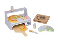 PIZZERIA DREWNIANY PIEC DO PIZZY AKCESORIA KUCHARZ KUCHNIA 41EL.TOOKY TOY