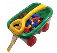 WÓZEKZ RĄCZKĄ Z KLOCKAMI HEMAR