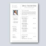 SZABLON WZÓR CV (1 strona) Prosty Klasyczny Biały MS WORD (docx)