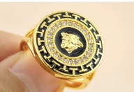 Sygnet damski z wzorem meduzy od Versace