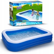 DUŻY BASEN OGRODOWY DMUCHANY PROSTOKĄTNY RODZINNY WAKACJE LATO 305x183 cm