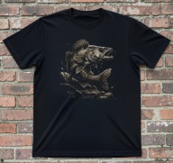 Sandacz zander T-shirt Koszulka z sandaczem Rozmiary w opisie