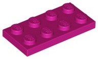 LEGO Płytka 2x4 Magenta (3020/6037658) 2szt
