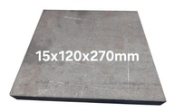 Blacha stalowa płaskownik formatka z blachy 15mm 120x270mm