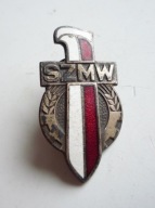 Socjalistyczny Związek Młodzieży Wojskowej SZMW ZMS ZSP LWP PRL 2 odznaki