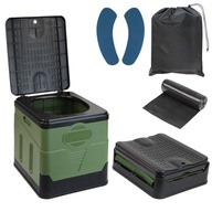 TOALETA TURYSTYCZNA PRZENOŚNA KEMPINGOWA SKŁADANA MOBILNE WC NAMIOT DZIAŁKĘ