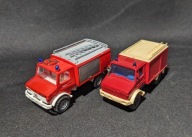 MODEL STRAŻ POŻARNA MERCEDES - FEUERWEHR - 1:87 WIKING - 2 SZTUKI