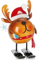 OZDOBA ŚWIĄTECZNA FIGURKA RENIFERA Z METALU
