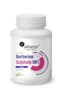 Berberyna Cukrzyca Cukier Berberine Sulphate 98% 400 mg 60 kap. Aliness