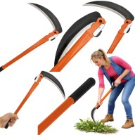 KOSA RĘCZNA SIERP SKŁADANA METALOWA 40CM DO PODCINANIA CHWASTÓW TRAWY OGRÓD