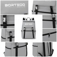 Plecak miejski Bortego szary na laptopa podróżny męski damski wodoodporny