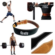 PAS KULTURYSTYCZNY OBCIĄŻENIOWY SKÓRZANY LĘDŹWIOWY DO PODNOSZENIA CIĘŻARÓW