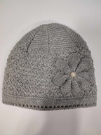 CZAPKA DAMSKA ZIMOWA SZARA TN nr 107B