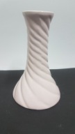 Ceramiczny świecznik jasnoróżowy vintage design