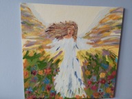 Obraz ręcznie malowany Anioł