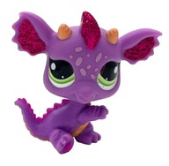LPS FIGURKA KOLEKCJONERSKA SMOK DRAGON LITTLEST PET SHOP BROKATOWY CUTE