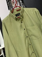 G Koszula Zeal ciepła zieleń subtelne paski duża 2XL