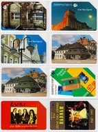 Zestaw 23 Karty używane 8 szt. w stanie dobrym