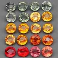 Szafir Brylantowy _ kolory - na złoty pierścionek, kolczyki - VVS - 3.5 mm