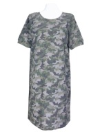 PEPPERCORN modna prosta sukienka dresowa moro 40/42