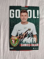 Zdjęcie 10x15 Śląsk Wrocław autograf sezon 23/24 Gol Piotr Samiec-Talar
