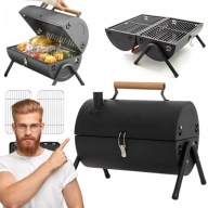 GRILL WĘGLOWY TURYSTYCZNY GRILL OGRODOWY STAL BECZUŁKA PRZENOŚNY 35cmx25cm