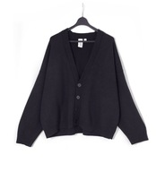 Damski Sweter Kardigan Luźny Wiskoza Czarny Collusion |R. M