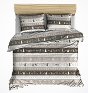 pościel bawełna lux 220x240 + 2x50x60 + 2x40x40 zamek B 564-7 sweterek beż