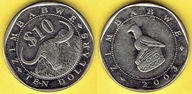 ZIMBABWE 10 DOLLARS 2003 r.