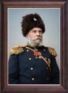 Obraz Leon Barszczewski portret w drewnianej ramie ze szkłem