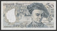 Francja 50 franków 1990 - de la Toure - L.59