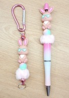 Komplet Króliczek: długopis + zawieszka 6423 Oliwia Kurowska, Kuba Kurowski