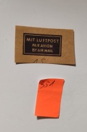Nalepka pocztowa. Mit luftpost. 00351
