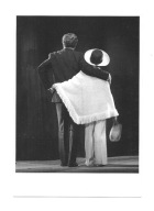 Pocztówka - Wim Kan i Corry Vonk / Holenderscy artyści kabaretowi na scenie