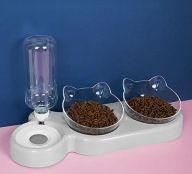 Zestaw dwóch misek do karmienia Speedy Panther plastik 300 ml