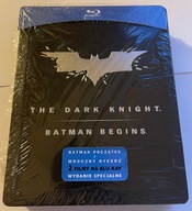 BLURAY Batman Początek / Mroczny rycerz STEELBOOK!! STAN BDB UNIKAT!!!!