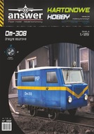 Model kartonowy drezyna motorowa Dm-308, Answer, 1:25