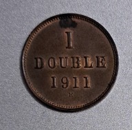 Guernsey 1 double 1911r. BCM