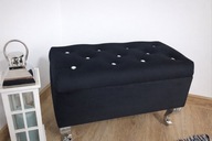 Ławka pufa puf otwierana 60 x 30 schowek pojemnik tapicerowana siedzisko