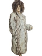 wyprzedaż FUTRO naturalne długie z lisów prawdziwych 40