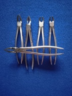 Kleszcze ekstrakcyjne stomatologiczne - zestaw 5 szt